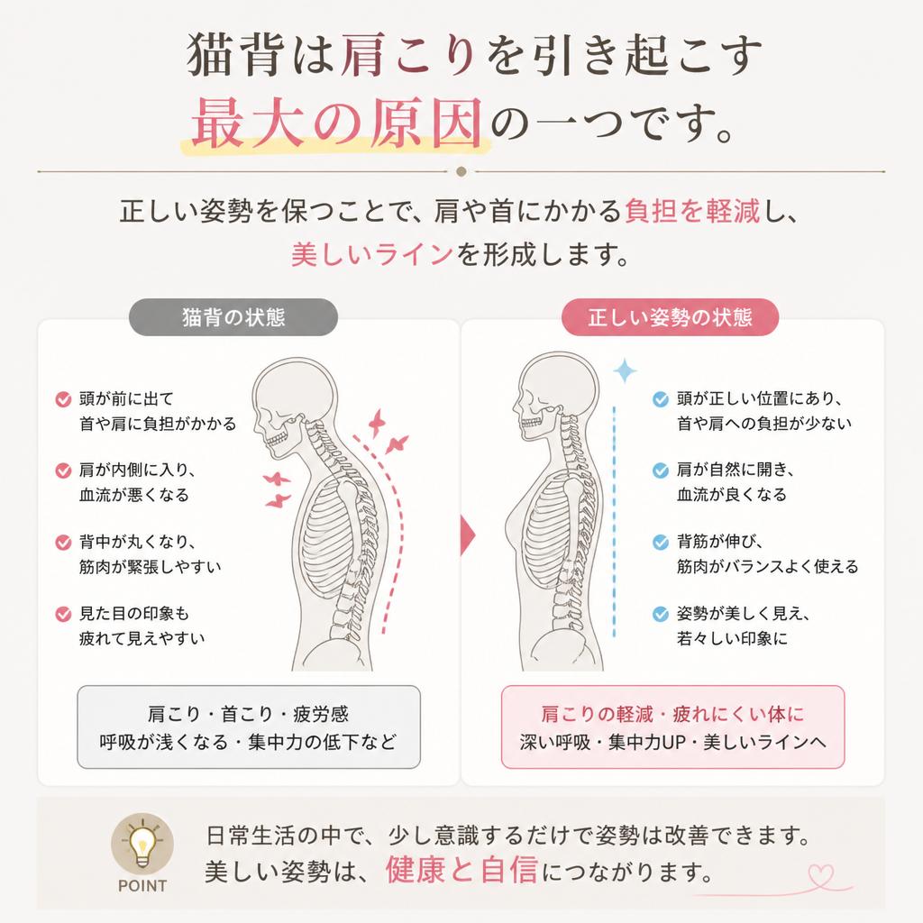 猫背改善の重要性とその影響