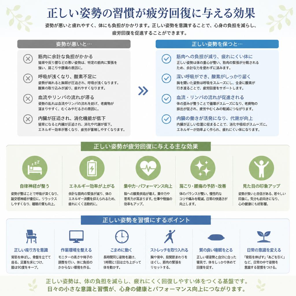 正しい姿勢がもたらす効果
