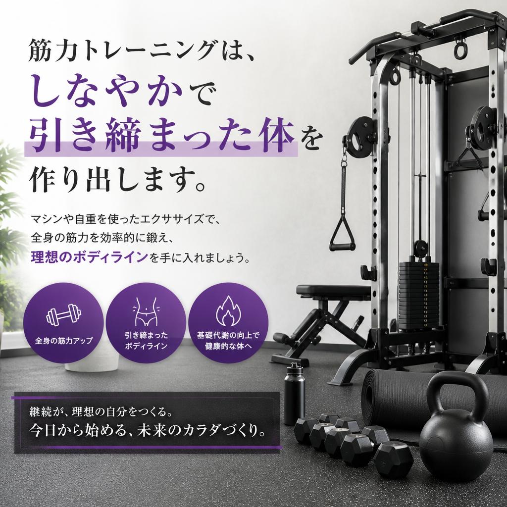 2. 筋力トレーニングで理想のボディに