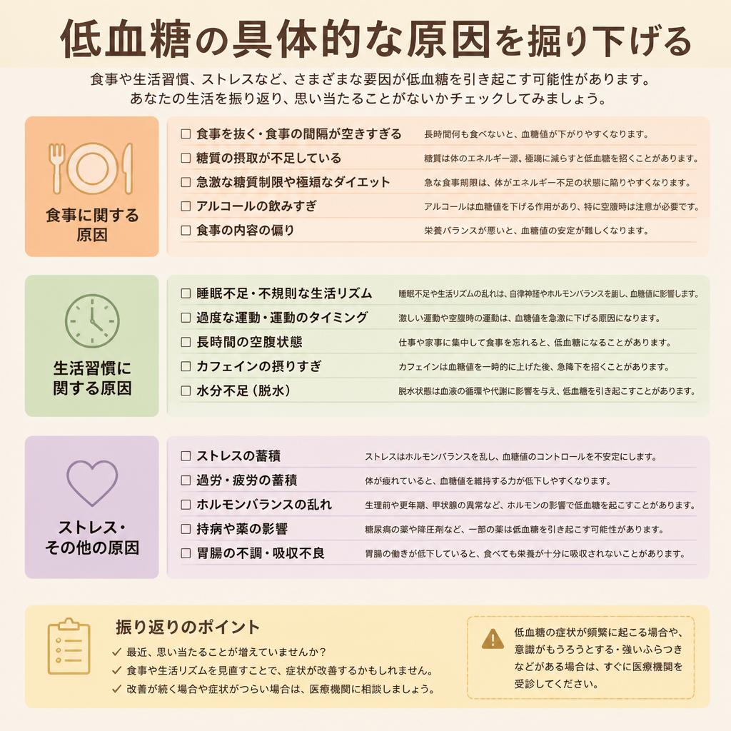 2. 低血糖の主な原因