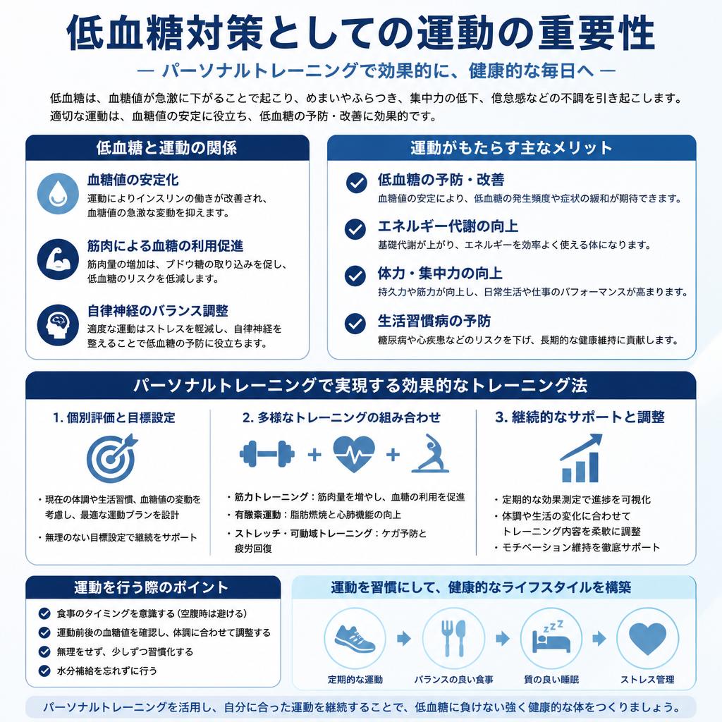 5. 運動と低血糖：効果的なトレーニング法