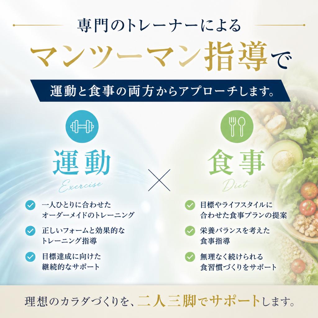トレーナーがサポート！