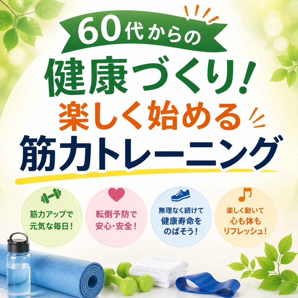 『60代からの健康づくり！楽しく始める筋力トレーニング』